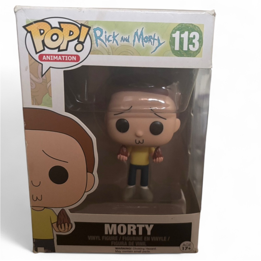 Funko Pop Animation Morty Figure - Blue and Yellow
